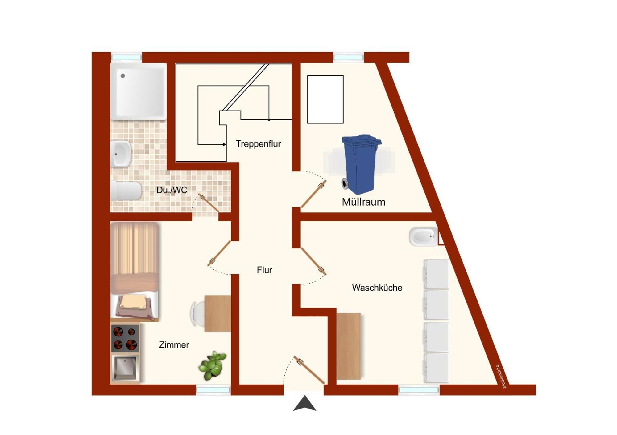Kleine Wohnung Fuer Singles Daun Dış mekan fotoğraf